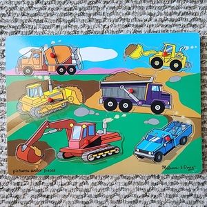 Melissa & Doug First Peg Construction Puzzle